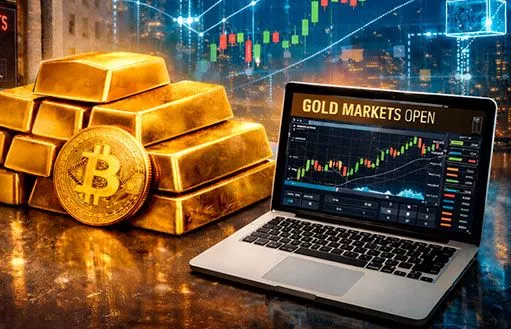 Ончейн-рынки отвечают практически за 100% определения цен на золото в выходные дни